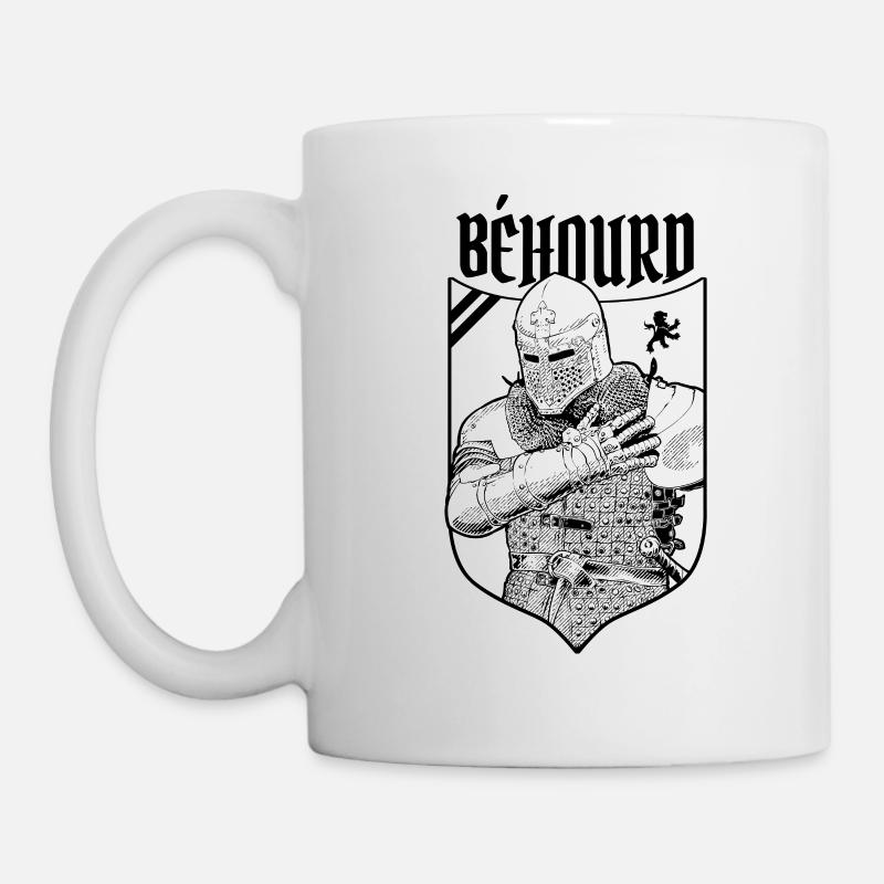 Combattant de béhourd - honneur - Médieval - Mug blanc - blanc