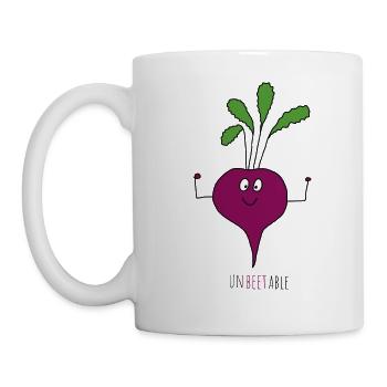 Unbeetable - unbeatable - beetroot - Mug - white - Left