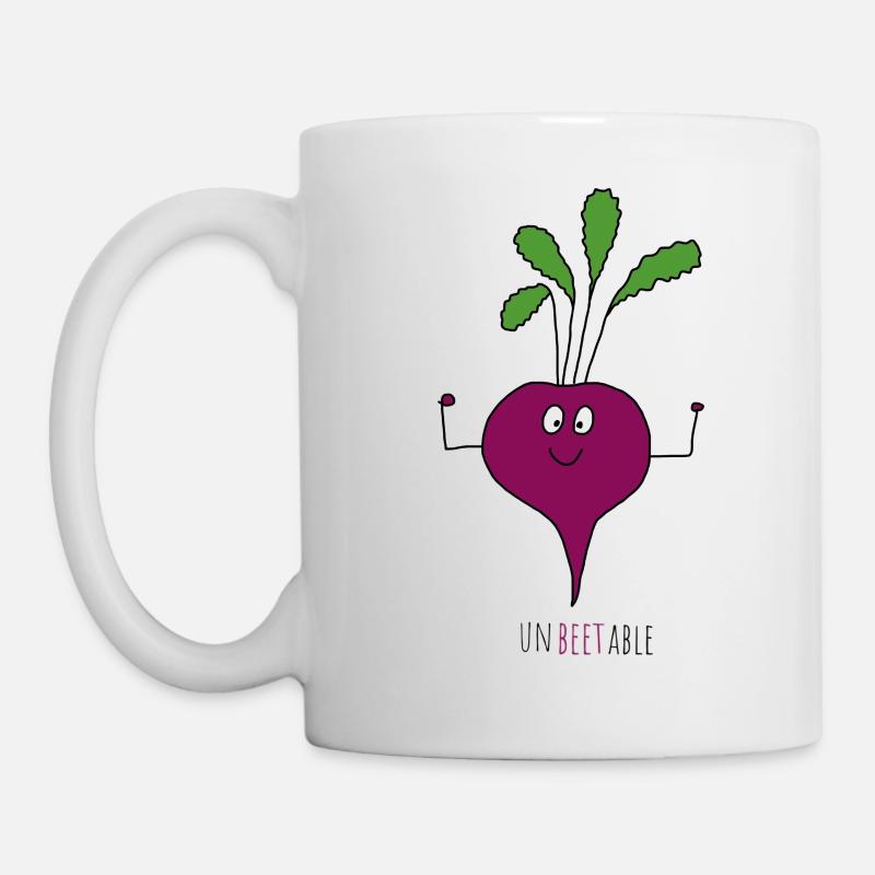 Unbeetable - unbeatable - rote Beete - Tasse - Weiß