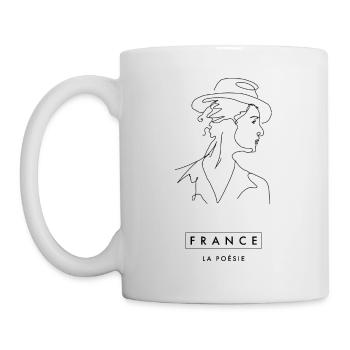 Frankreich - Die Kunst - Tasse - Weiß - Links