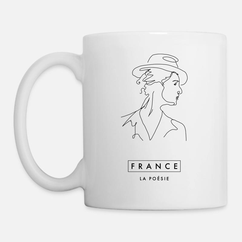 Frankreich - Die Kunst - Tasse - Weiß