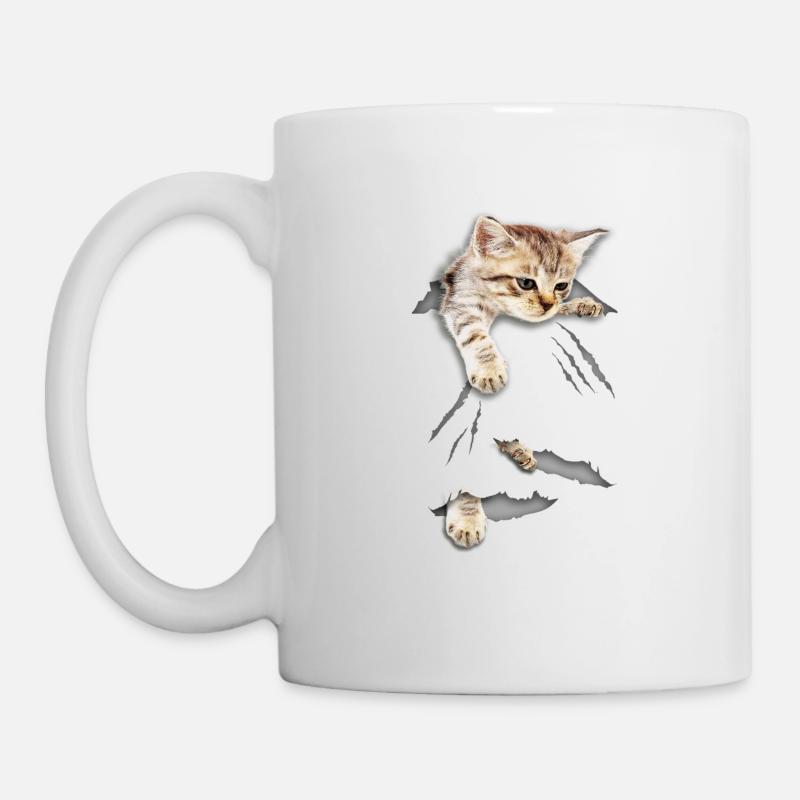 cat tear - Mug - white