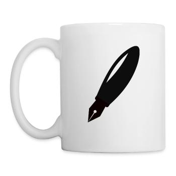 Stift Füller - Tasse - Weiß - Links