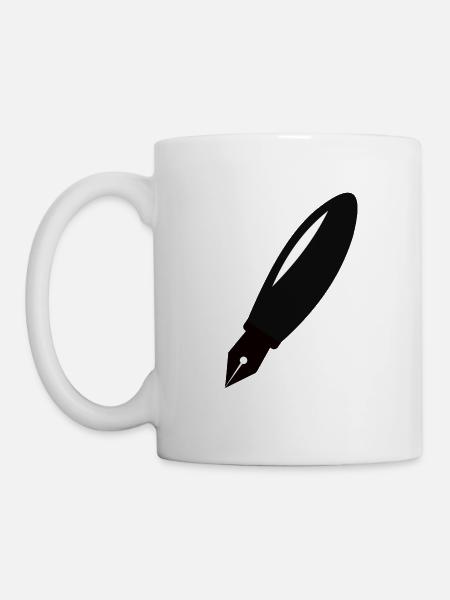 Stift Füller - Tasse - Weiß