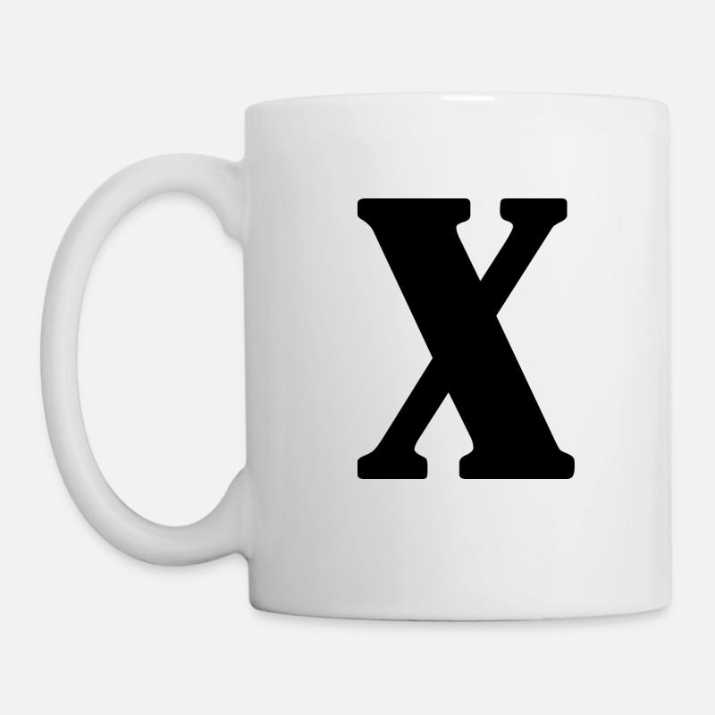 X - Tasse - Weiß