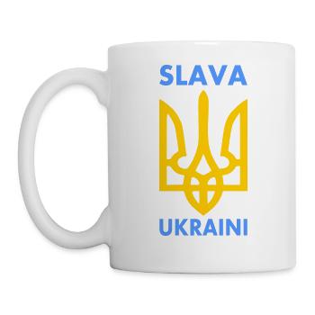 Slava ukraini - Tasse - Weiß - Links