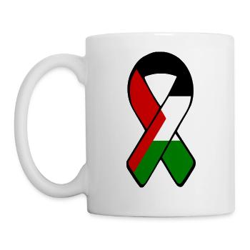 Free palestine - Mug blanc - blanc - Gauche
