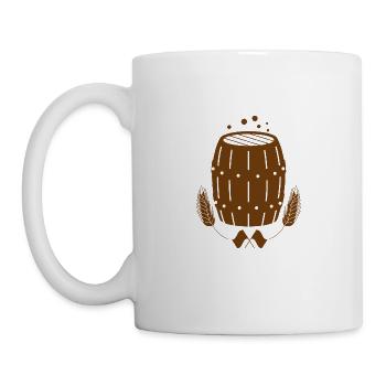 Beer - Beer barrel - Folk festival - Maßkrug - Party - Mug - white - Left