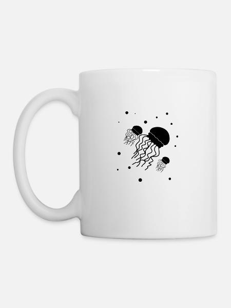 Méduses - conservation des animaux marins vie marine - Mug blanc - blanc