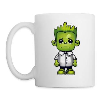 Cute green monster - Mug - white - Left