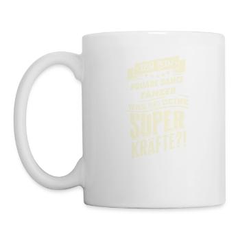 Superkräfte - Square Dance tanzen - RAHMENLOS - Tasse - Weiß - Links