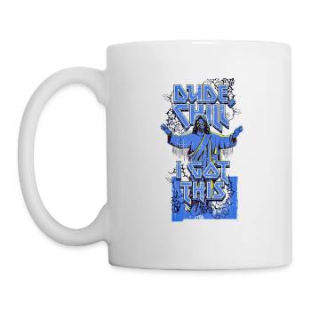 Mec, chill, j’ai eu ça - Mug blanc - blanc - Gauche