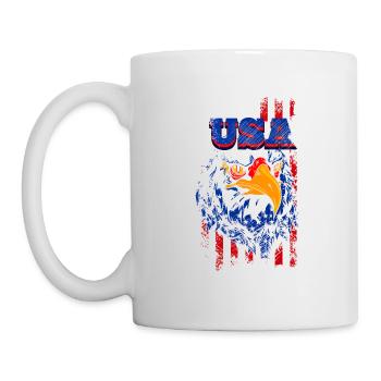 A Beautiful and Funny Eagle Design - Mug - white - Left
