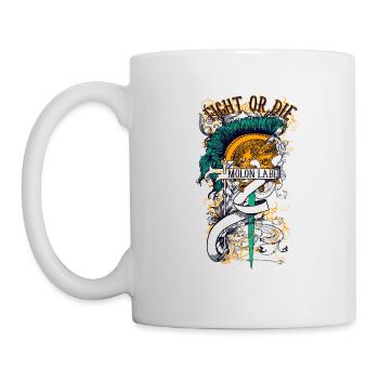 Fight Or Die & Molon Labe - Mug - white - Left