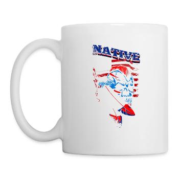 A creepy and beautiful skull design - Mug - white - Left