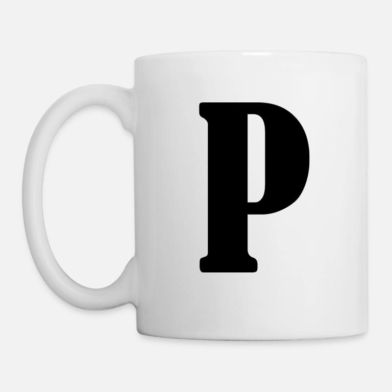 P - Tasse - Weiß