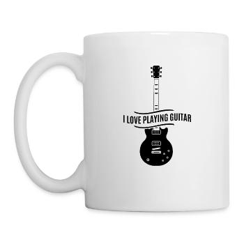 Gitarre - Guitar - I Love Playing Guitar - Mug - white - Left