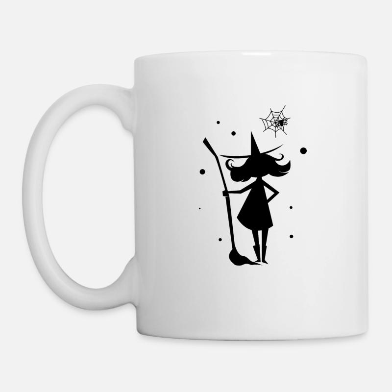 Witch Spell Magie du balai de sorcière - Mug blanc - blanc