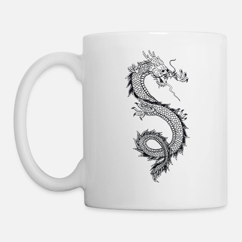 Drache - Tasse - Weiß