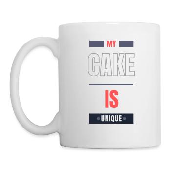 Mein Apfelkuchen ist einzigartig - Tasse - Weiß - Links