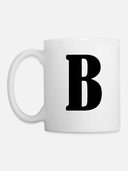 B - Tasse - Weiß