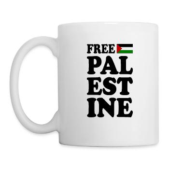 Free palestine - Mug - white - Left