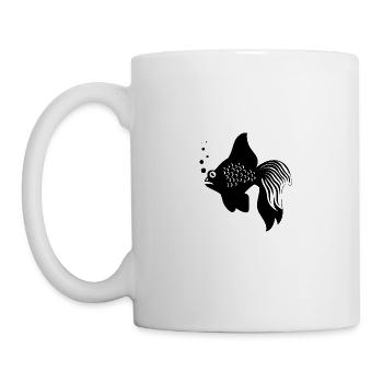 Fisch Aquarium Meerestier Klima Umweltschutz - Tasse - Weiß - Links