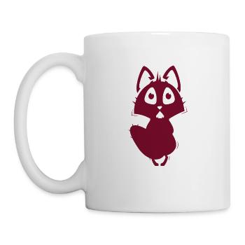Renard - Animal, Zoo, Amoureux des animaux, Conservation de la nature - Mug blanc - blanc - Gauche