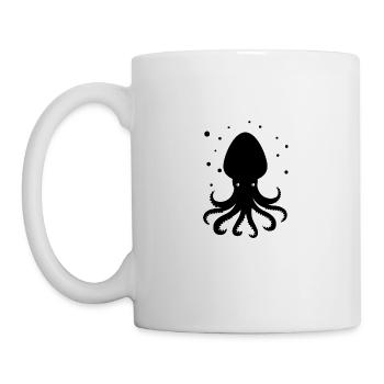 Oktopus Krake Zootier Meereswesen Tentakel - Tasse - Weiß - Links