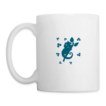 Gecko - Amphibie Tier - Tasse - Weiß - Links