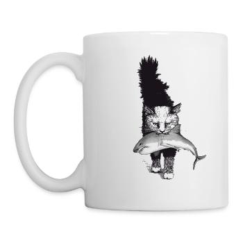 Shark Cat - Mug - white - Left