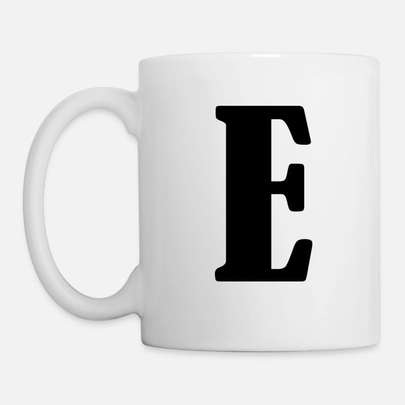 E - Mug - white