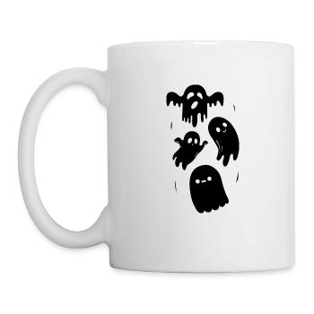 lustiger Geist - Spuk Geisterstunde Grusel - Tasse - Weiß - Links