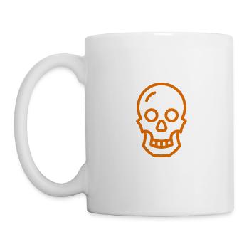Schädel - Tasse - Weiß - Links