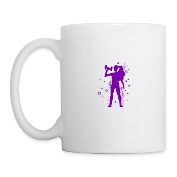 Musculation - Haltérophilie - Fitness - Entraînement - Mug blanc - blanc - Gauche