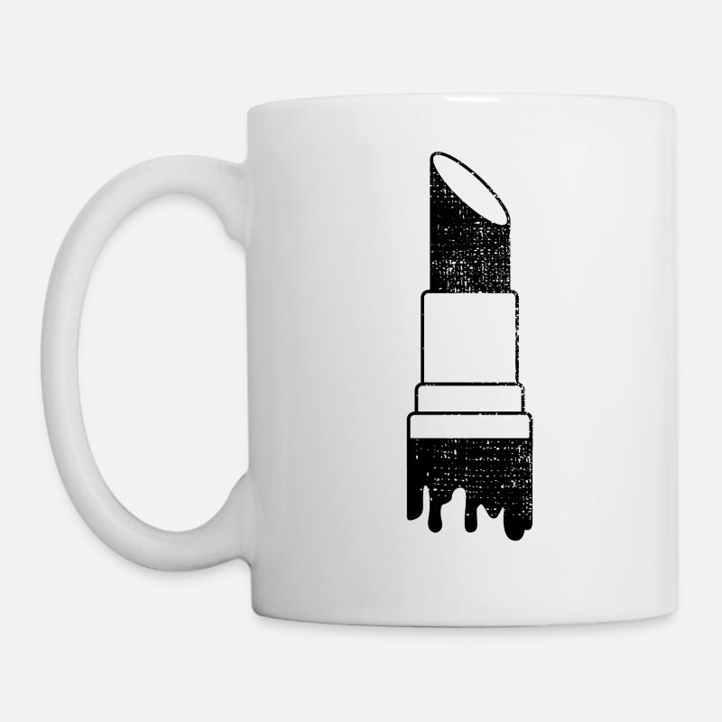rouge à lèvres - Mug blanc - blanc