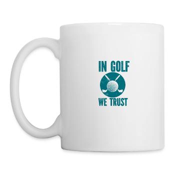 Golf - Golfclub Goldspieler Birdie Elite Luxus - Tasse - Weiß - Links