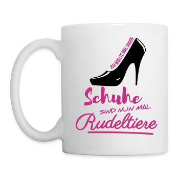Schuhe Rudeltiere shoppen Schuhtick High heels - Tasse - Weiß - Links