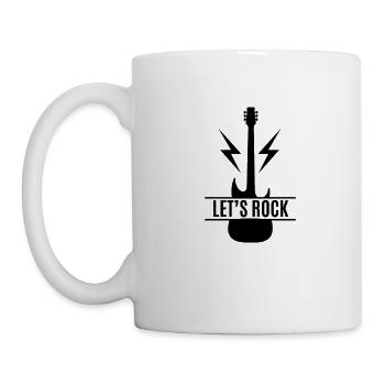 Let's Rock / Guitare - Guitare - Mug blanc - blanc - Gauche