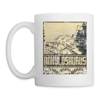 Ankylosaurus Saurier Dinosaruier Pflanzenfresser - Tasse - Weiß - Links