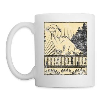 Parasaurolophus dinosaur Dinosaruier herbivore - Mug - white - Left