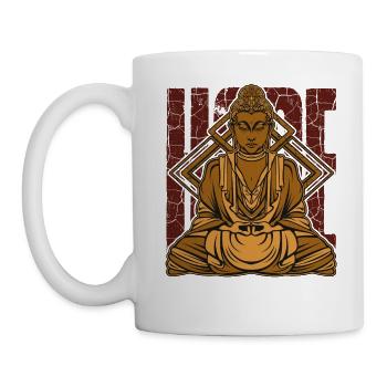 Buddha Meditation Buddhism Yoga Gift - Mug - white - Left