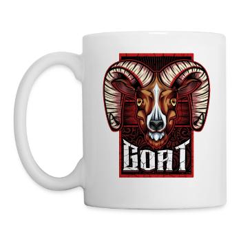 chèvre - Mug blanc - blanc - Gauche
