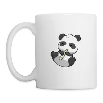 Panda flute - Mug - white - Left