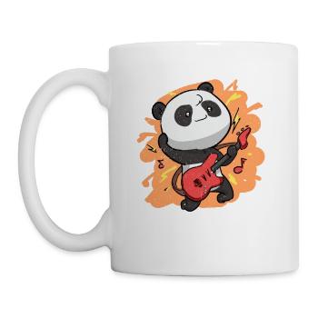 Cute Panda Rocker Panda Kawaii Pandas - Mug - white - Left