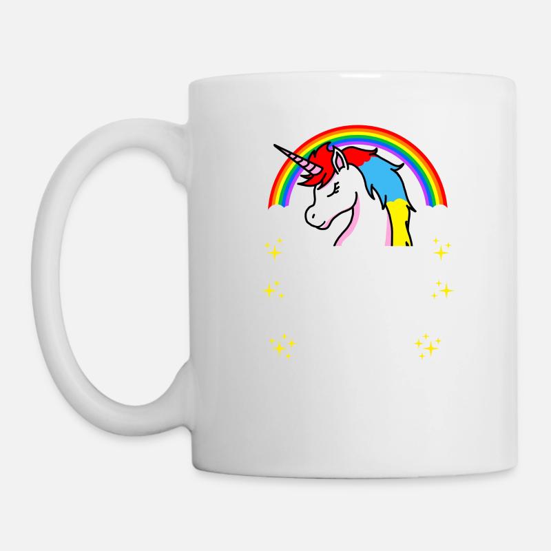 Les licornes naissent en août - Mug blanc - blanc