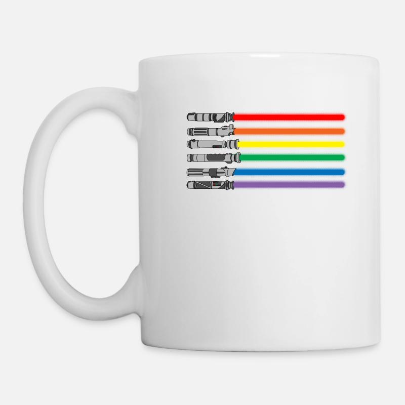 LGBT light saber gift - Mug - white