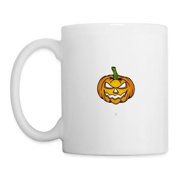 Taschen-T-Stück Kürbisgeschenk - Tasse - Weiß - Links