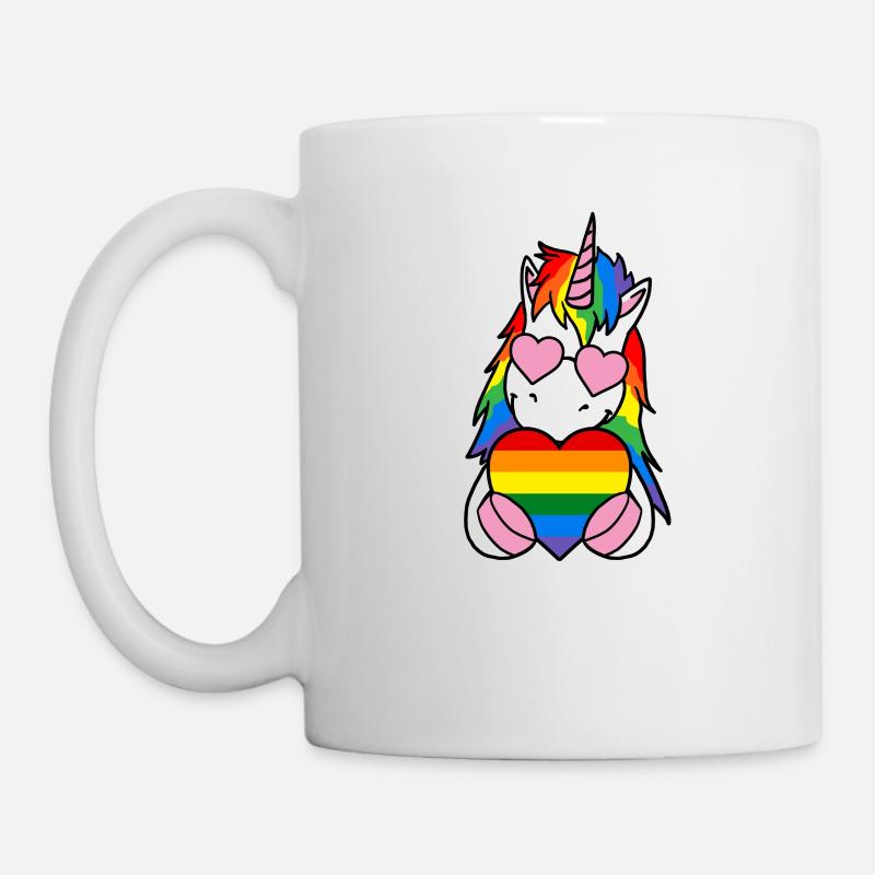 Unicorn is love gift - Mug - white