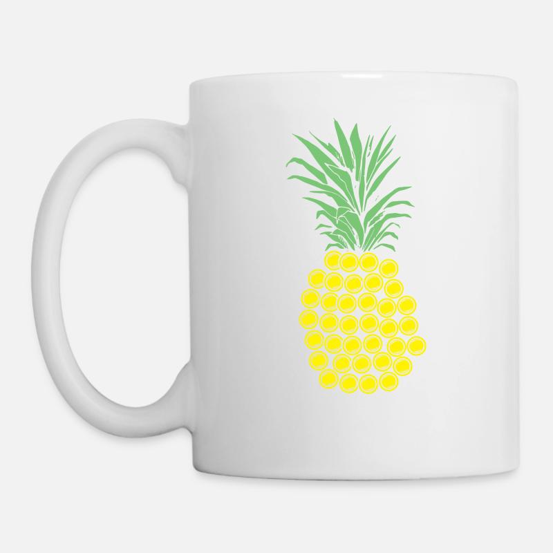 Cadeau ananas Disc Golf - Mug blanc - blanc